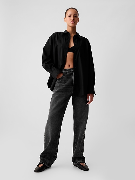 Image number 3 showing, Organic Cotton Poplin Big Shirt