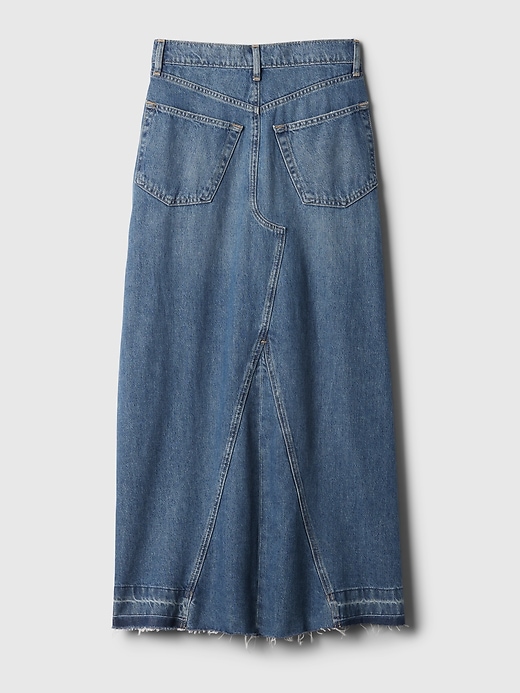 Image number 7 showing, Denim Maxi Skirt