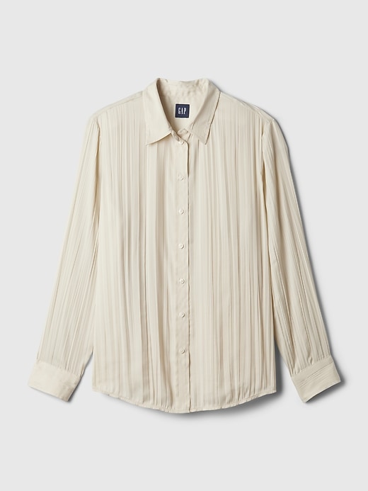 100% Linen Boyfriend Shirt | Gap