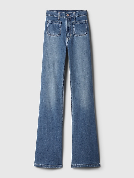 Image number 7 showing, High Rise '70s Flare Jeans