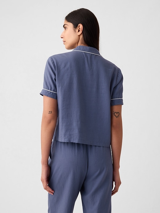 Image number 2 showing, Linen-Blend PJ Shirt