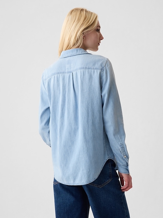 Image number 2 showing, Organic Cotton Denim Classic Shirt