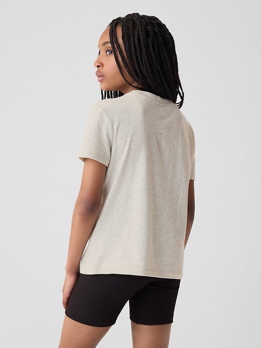 2 of 8 showing, with the color light grey heather of product Kids Graphic T-Shirt
