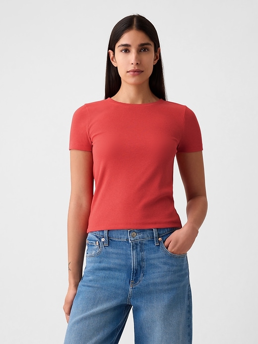 Image number 8 showing, Modern Rib Cropped T-Shirt