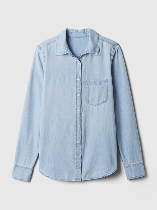 Image number 5 showing, Organic Cotton Denim Perfect Shirt