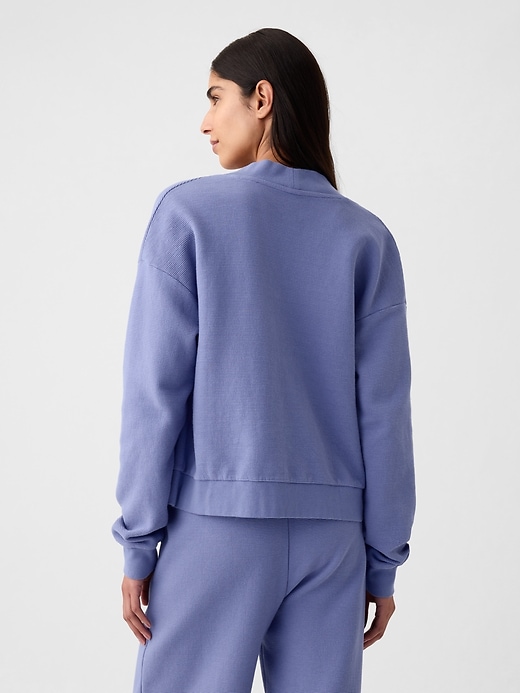 2 of 8 showing, with the color larkspur blue of product Textured Cardigan