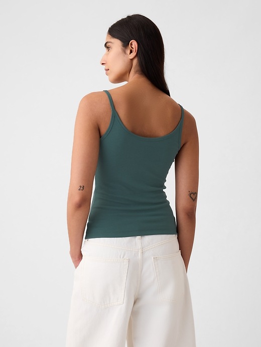 2 of 8 showing, with the color moores green of product Mini Rib Tank Top