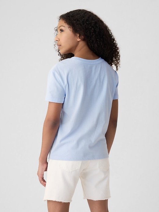 2 of 8 showing, with the color bicoastal blue of product Kids Graphic T-Shirt
