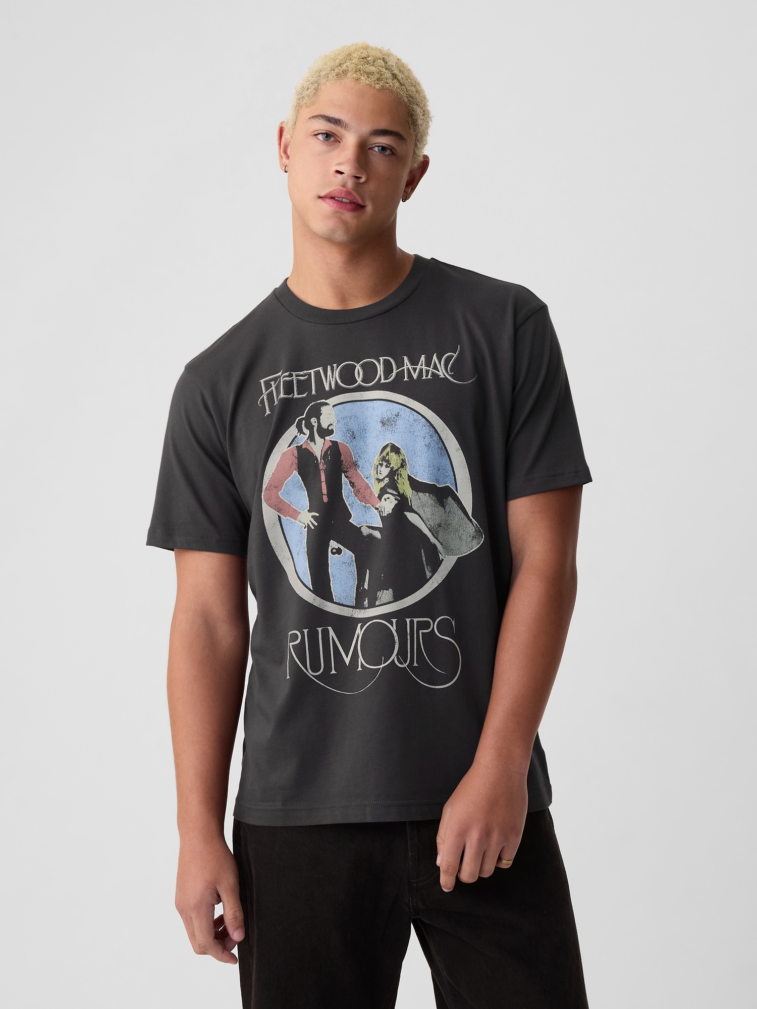 Shop Gap Fleetwood Mac Graphic T-shirt In Cast Iron