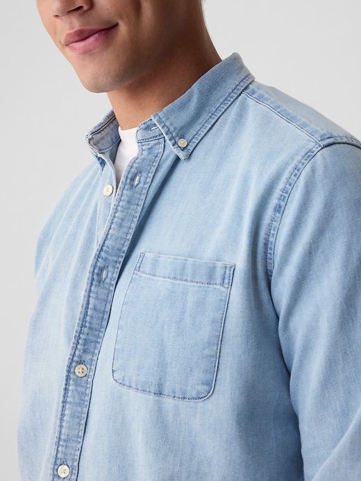 Image number 4 showing, Denim Pocket Shirt