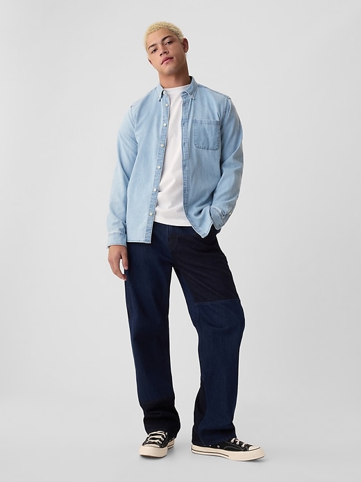 Image number 7 showing, Denim Pocket Shirt