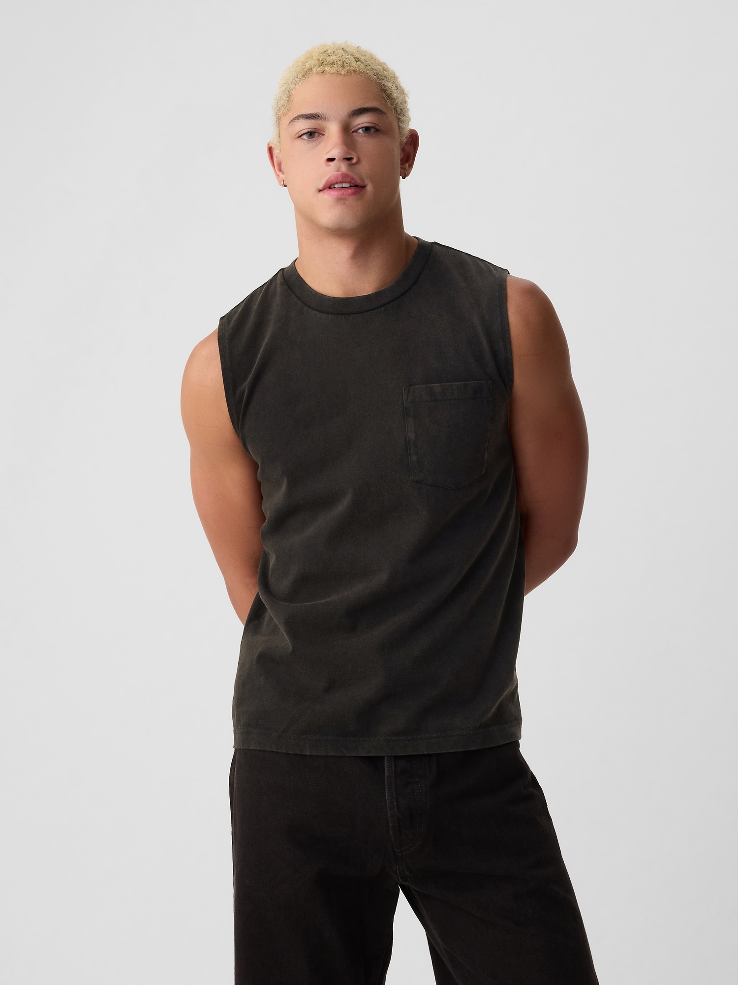 Shop Gap Muscle Tank Top In Black