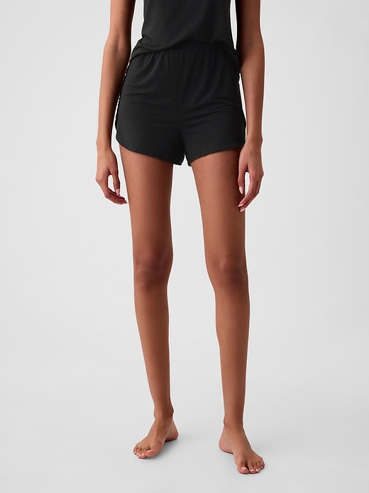 1 of 8 showing, with the color true black of product Flutter PJ Shorts