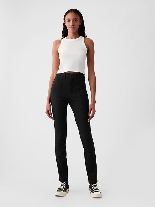 Image number 1 showing, High Rise Ponte Skinny Pants