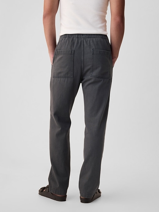 2 of 8 showing, with the color charcoal of product Overdye Pull-On Denim Pants