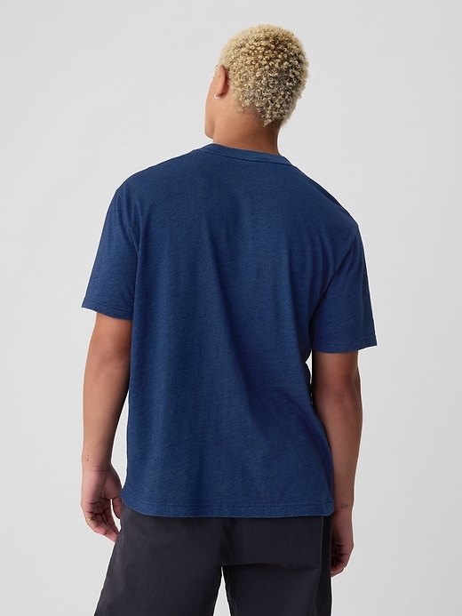 2 of 8 showing, with the color dark indigo of product Gap Arch Logo T-Shirt