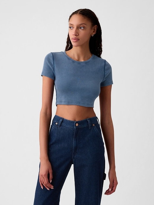 Image number 6 showing, Modern Rib Ultra-Cropped T-Shirt