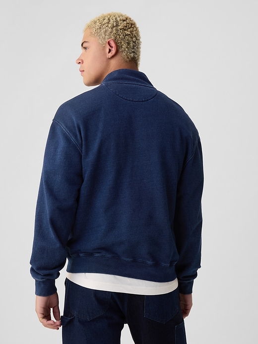 2 of 8 showing, with the color dark indigo of product Gap Logo Heavyweight Pullover