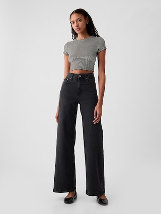 Gap Jeans Stride A Vita Alta Da Donna - Lavabile In Lavatrice, Stile Americano