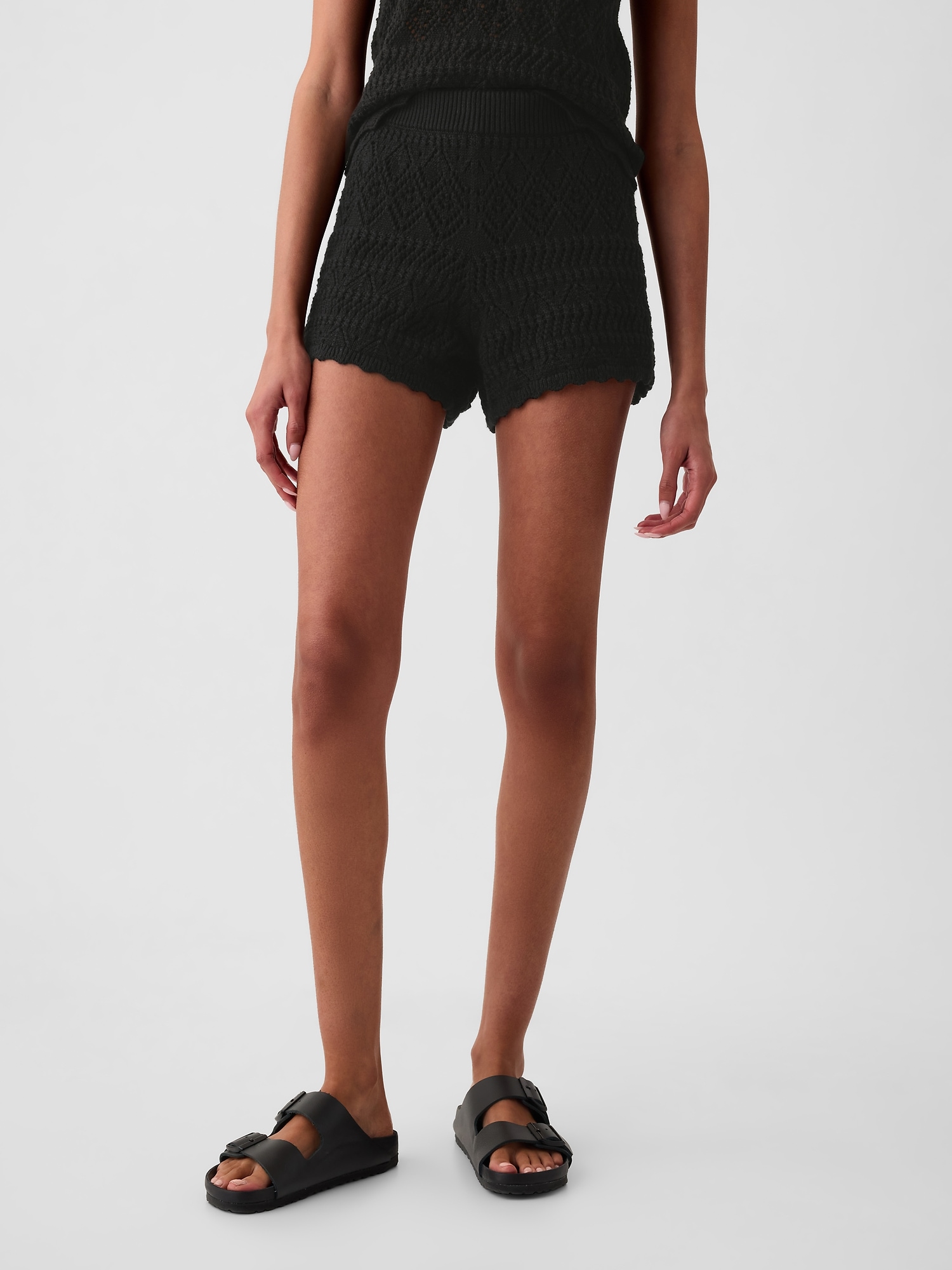 Gap Crochet Shorts In Black