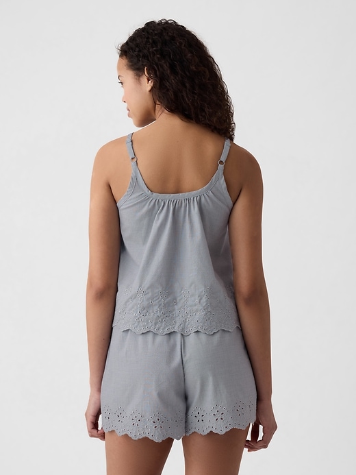 Image number 2 showing, Eyelet Poplin PJ Tank Top
