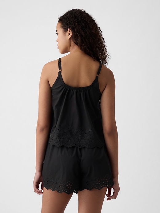 Image number 2 showing, Eyelet Poplin PJ Tank Top