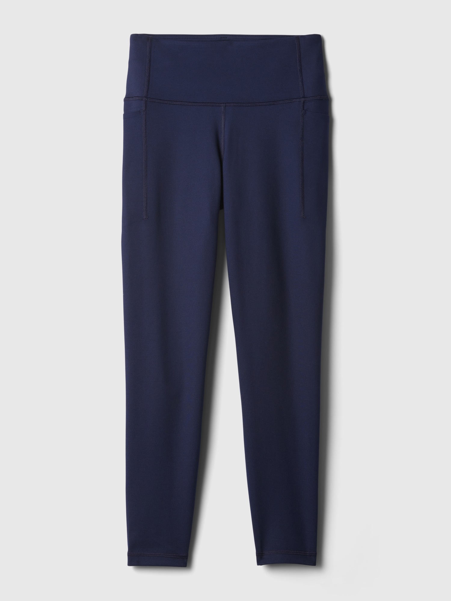 Женские леггинсы Gap GapFit High Rise Power 7/8 Leggings, цвет: Тёмно-синий — фото 3