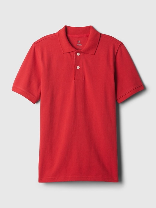 Image number 3 showing, Kids Organic Cotton Uniform Polo Shirt