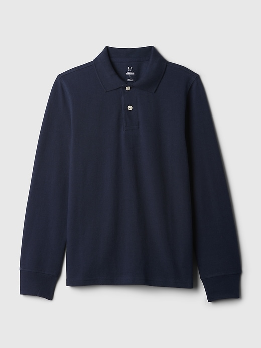 Image number 7 showing, Kids Organic Cotton Uniform Polo Shirt