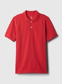 Kids Organic Cotton Uniform Polo Shirt