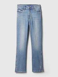 Mid Rise Split-Hem Vintage Slim Jeans