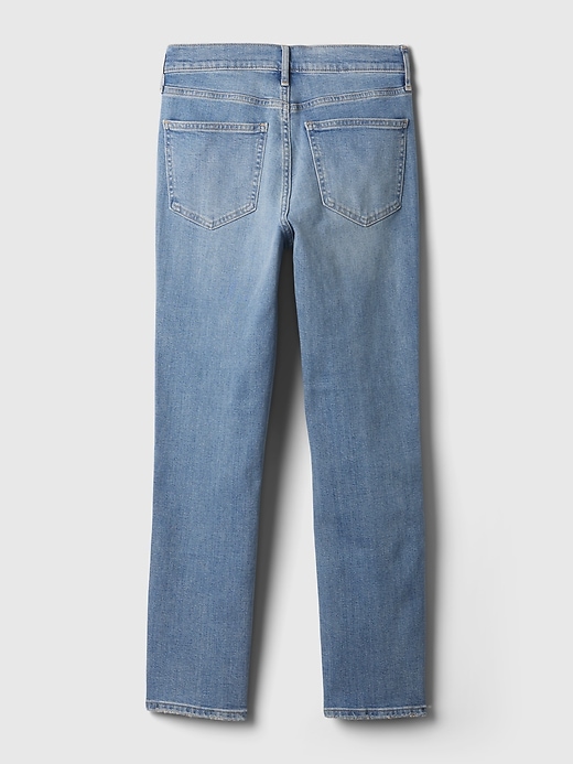 Image number 8 showing, Mid Rise Split-Hem Vintage Slim Jeans