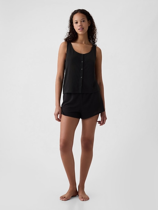 Image number 3 showing, Linen-Blend PJ Tank Top