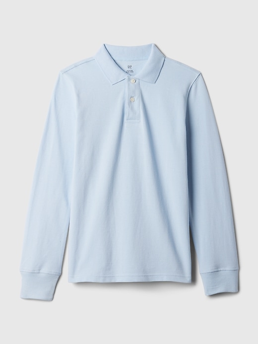 Image number 3 showing, Kids Organic Cotton Uniform Polo Shirt