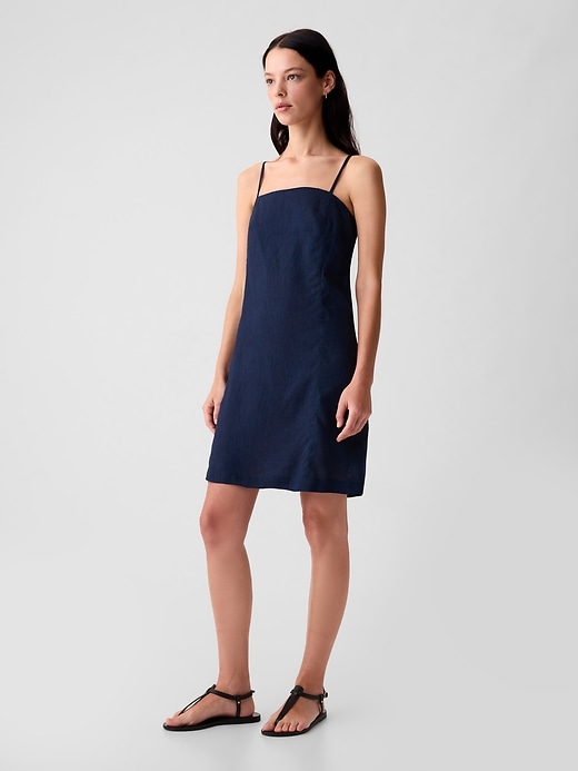 Image number 8 showing, Linen-Blend Mini Dress