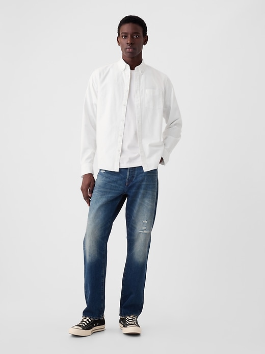 Image number 8 showing, Classic Oxford Shirt in Untucked Fit