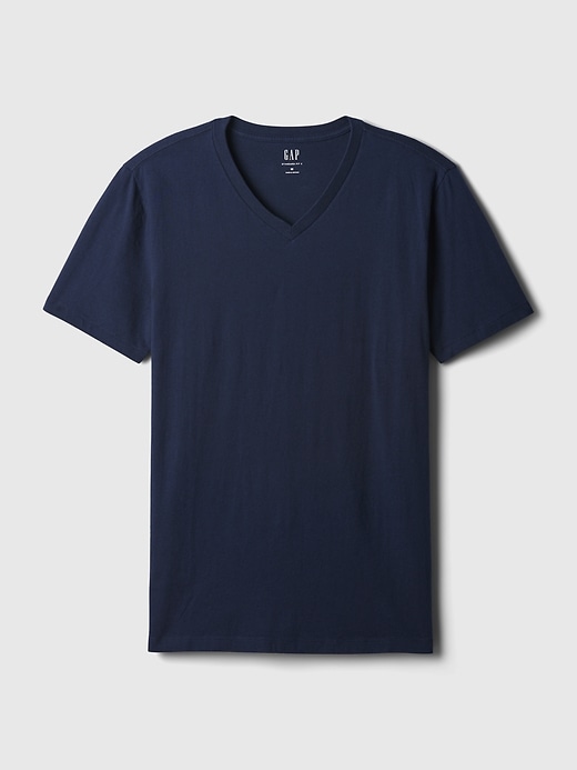 Image number 4 showing, Cotton Jersey V-Neck T-Shirt