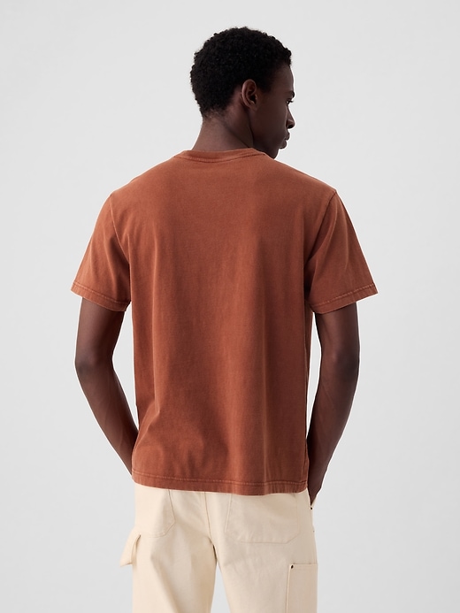 2 of 8 showing, with the color smoked paprika of product Washed Original T-Shirt