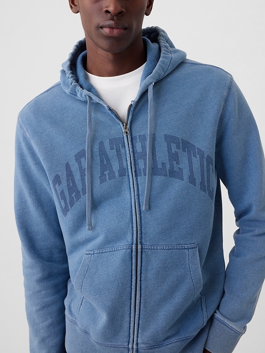 GAP ネイビー フルジップフーディ Mサイズ Gap Logo Full-Zip Hoodie | Gap