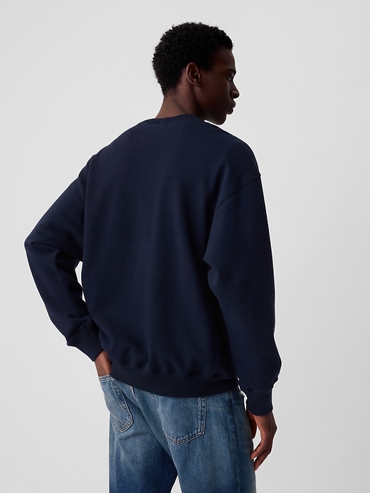 2 of 8 showing, with the color dark night of product Heavyweight Arch Logo Sweatshirt