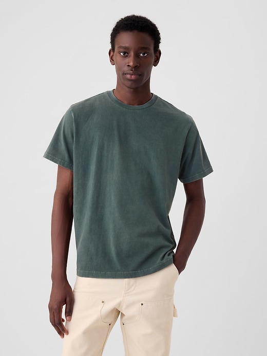 1 of 8 showing, with the color moores green of product Washed Original T-Shirt