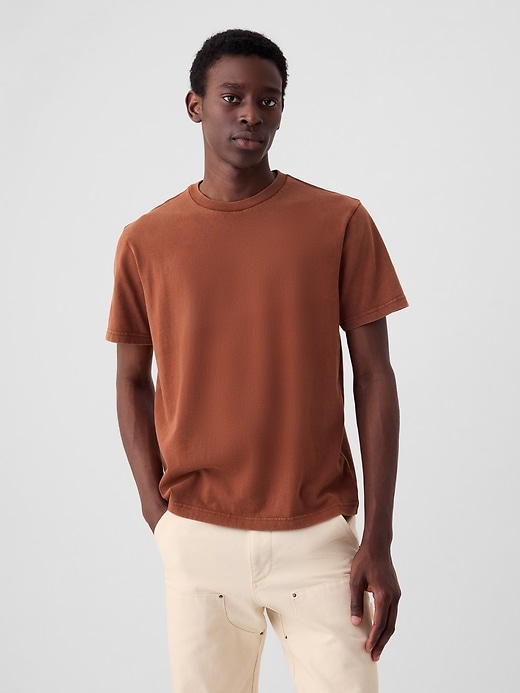 1 of 8 showing, with the color smoked paprika of product Washed Original T-Shirt