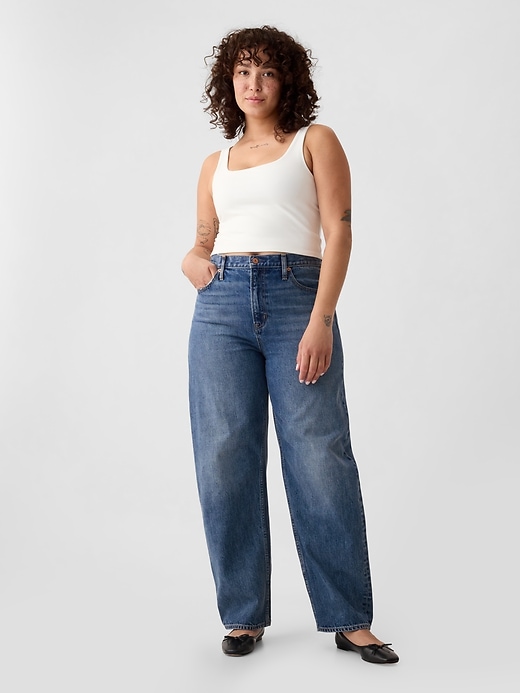 Image number 5 showing, High Rise Barrel Jeans