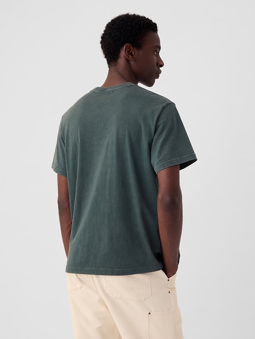 2 of 8 showing, with the color moores green of product Washed Original T-Shirt