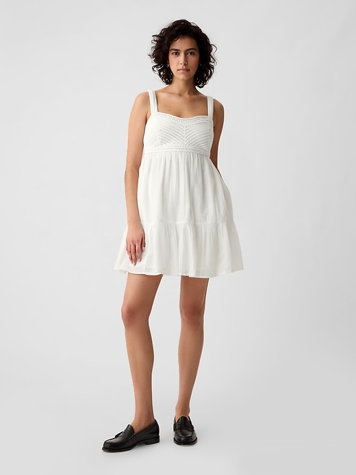 Image number 7 showing, Crinkle Gauze Mini Dress