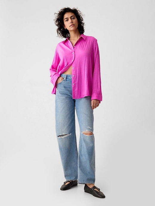 100% Linen Boyfriend Shirt | Gap 100% Linen Boyfriend Shirt | Gap