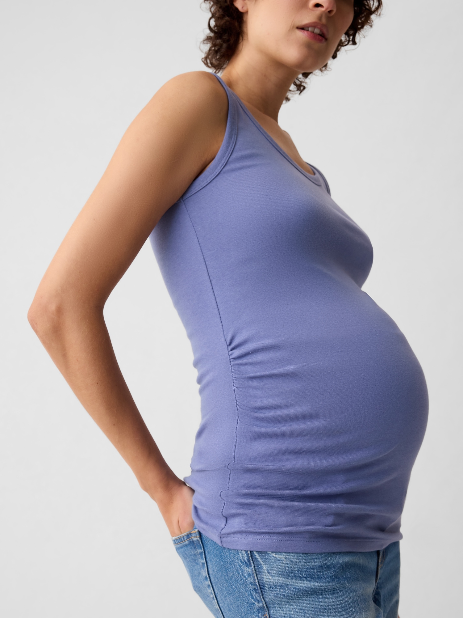 long maternity tank