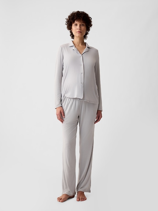 Image number 1 showing, Maternity Modal PJ Shirt