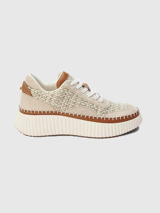 1 of 8 showing, with the color Tan Woven of product Go To Platform Sneaker