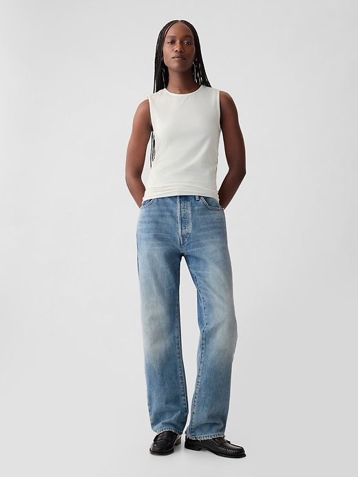 Image number 3 showing, Compact Jersey Cropped Tank Top